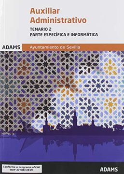 portada Temario 2 (Perte Específica e Informática) Auxiliar Administrativo Ayuntamiento de Sevilla