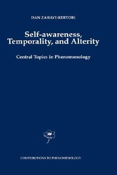 portada self-awareness, temporality, and alterity (in English)
