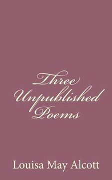 portada Three Unpublished Poems (in English)