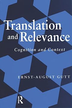 portada Translation and Relevance: Cognition and Context (in English)