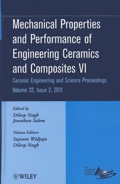 portada Mechanical Properties and Performance of Engineering Ceramics and Composites VI, Volume 32, Issue 2 (en Inglés)