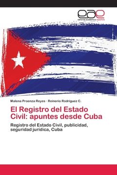 portada El Registro del Estado Civil: Apuntes Desde Cuba
