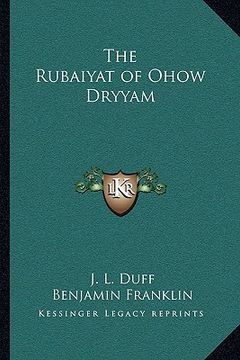 portada the rubaiyat of ohow dryyam