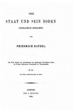 portada Der staat und sein boden geographisch betrachtet (in German)