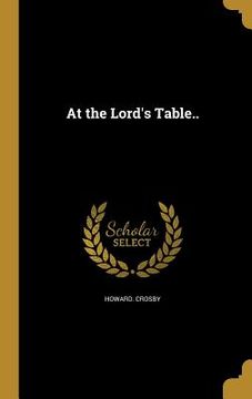 portada At the Lord's Table.. (in English)