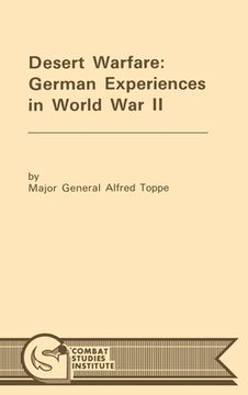 portada Desert Warfare: German Experiences in World War II (en Inglés)