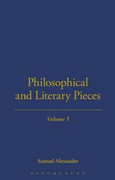 portada philosophical and literary pieces (en Inglés)