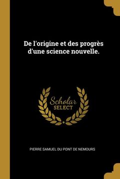 portada De L'origine et des Progrès D'une Science Nouvelle. (en Francés)