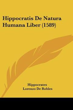 portada hippocratis de natura humana liber (1589) (en Inglés)