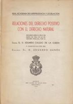 portada Relaciones del Derecho Positivo con el Derecho Natural