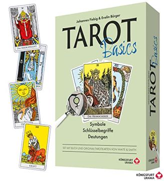 portada Tarot Basic Waite - Symbole, Schlüsselbegriffe, Deutungen: Set mit Buch und Original-Tarotkarten von Waite & Smith (in German)