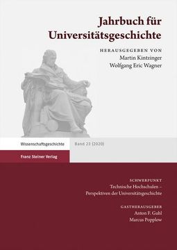 portada Jahrbuch Fur Universitatsgeschichte 23 (2020): Technische Hochschulen. Perspektiven Der Universitatsgeschichte