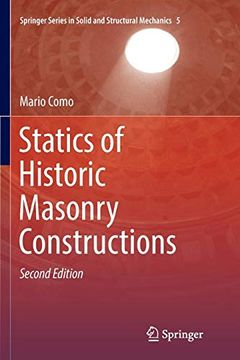 portada Statics of Historic Masonry Constructions (Springer Series in Solid and Structural Mechanics) (en Inglés)