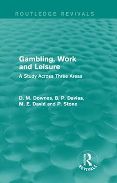 portada Gambling, Work and Leisure (Routledge Revivals) (en Inglés)