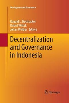 portada Decentralization and Governance in Indonesia (en Inglés)