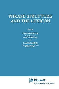 portada phrase structure and the lexicon (en Inglés)