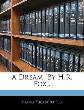 portada a dream [by h.r. fox]. (in English)