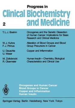 portada oncogenes and human cancer blood groups in cancer copper and inflammation human insulin (en Inglés)