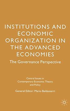 portada Institutions and Economic Organisation in the Advanced Economies: The Governance Perspective (Central Issues in Contemporary Economic Theory and Policy) (in English)