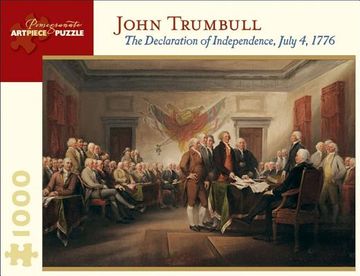 portada John Trumbull: La Declaración de Independencia, 4 De Julio de 1776 1000 Piece Jigsaw Puzzle (Pomegranate Artpiece Rompecabezas) 