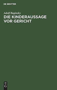 portada Die Kinderaussage vor Gericht (in German)