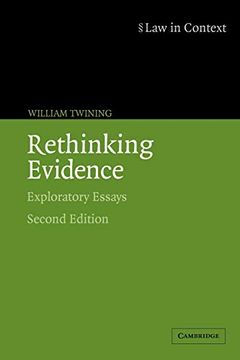 portada Rethinking Evidence: Exploratory Essays (Law in Context) (in English)