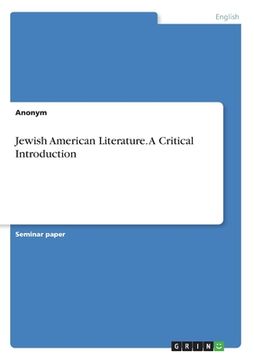 portada Jewish American Literature. A Critical Introduction (en Inglés)