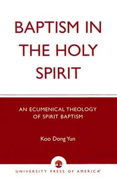 portada baptism in the holy spirit: an ecumenical theology of spirit baptism (en Inglés)
