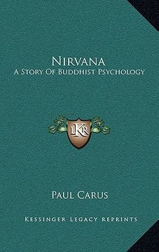 portada nirvana: a story of buddhist psychology (en Inglés)