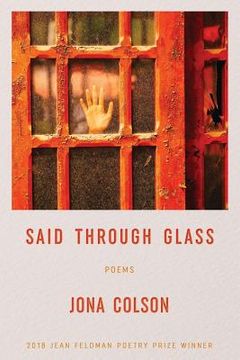 portada Said Through Glass: Poems (in English)