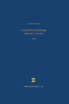 portada Chemotaxonomie Der Pflanzen: Eine Übersicht Über Die Verbreitung Und Die Systematische Bedeutung Der Pflanzenstoffe (en Alemán)