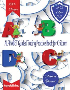 portada Alphabet Guided Tracing Book for Children: Perfect Your Penmanship and Learn the Written and Sign language Alphabet with Engaging Pictures and Colorin