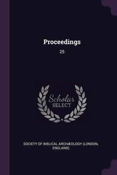 portada Proceedings: 25 (en Inglés)