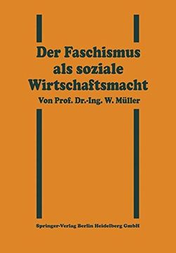 portada Der Faschismus ALS Soziale Wirtschaftsmacht (en Alemán)