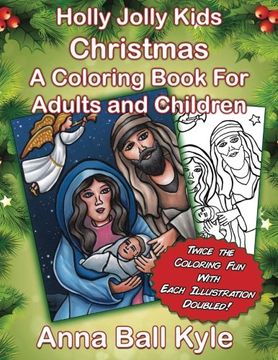 portada HollyJolly Kids CHRISTMAS: A Coloring Book For Adults and Children