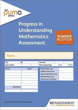portada New Puma Test r, Summer Pk10 (Progress in Understanding Mathematics Assessment) 