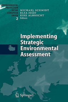 portada implementing strategic environmental assessment:
