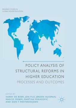 portada Policy Analysis of Structural Reforms in Higher Education: Processes and Outcomes (in English)