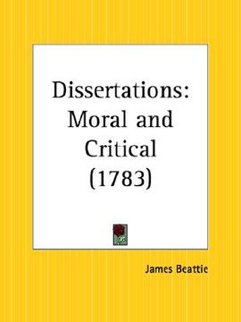 portada dissertations: moral and critical (en Inglés)