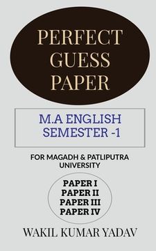 portada Perfect Guess Paper M.a English Semester -1 (en Inglés)
