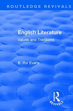 portada Routledge Revivals: English Literature (1962): Values and Traditions (in English)