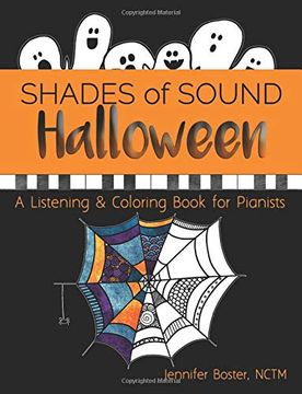portada Halloween Shades of Sound: A Listening & Coloring Book for Pianists (in English)