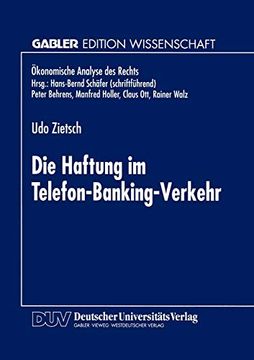 portada Die Haftung im Telefon-Banking-Verkehr (en Alemán)