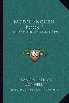 portada model english, book 2: the qualities of style (1919) (en Inglés)