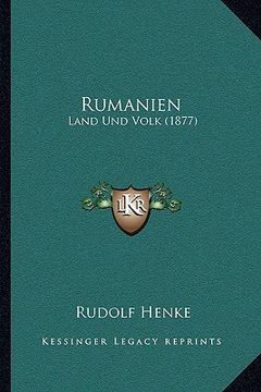 portada rumanien: land und volk (1877) (in English)