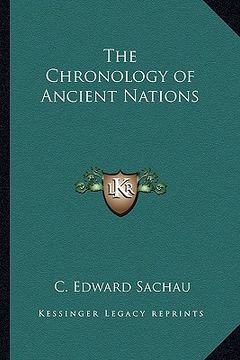 portada the chronology of ancient nations (in English)