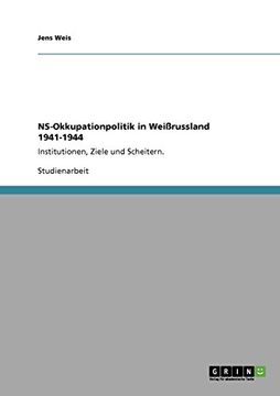 portada NS-Okkupationpolitik in Weißrussland 1941-1944 (German Edition)
