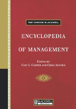 portada the concise blackwell encyclopedia of management: a reader (en Inglés)