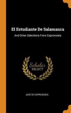portada El Estudiante de Salamanca: And Other Selections From Espronceda (en Inglés)