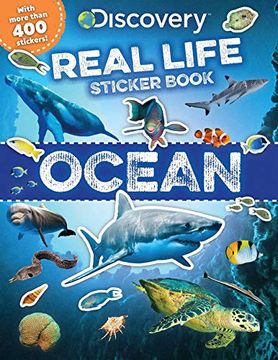portada Discovery Real Life Sticker Book: Ocean (Discovery Real Life Sticker Books) (en Inglés)